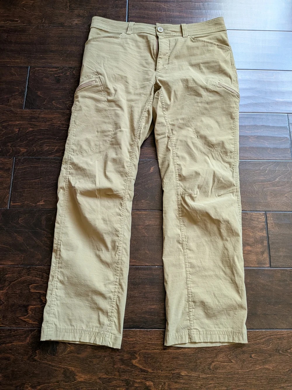 Eddie Bauer First Ascent Guide Pro Pants Mens 34x30 Tan Khaki Hiking